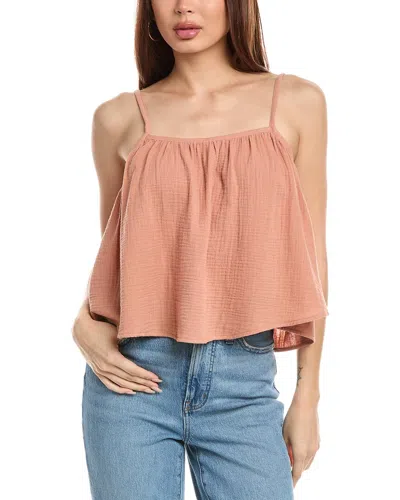 CHASER BUBBLE GAUZE TROPICAL TOP