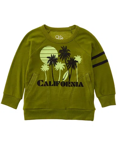 Chaser Kids' California Pullover In Green
