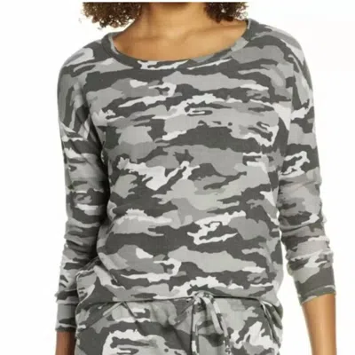 Chaser Camouflage Print Cozy Pullover In Multi