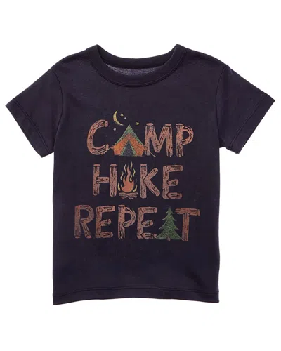 Chaser Kids' Camp Hike Repeat T-shirt In Black