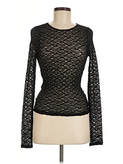 Pre-owned Chaser Cardigan Sweater In Black