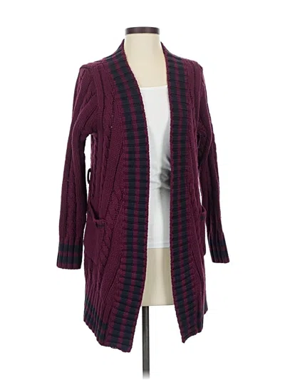Pre-owned Chaser Cardigan Sweater In Burgundy