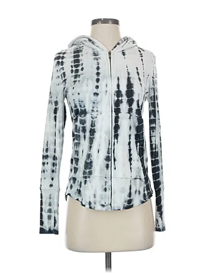 Pre-owned Chaser Cardigan Sweater In Silver