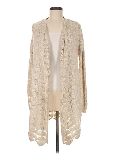 Pre-owned Chaser Cardigan Sweater In Tan
