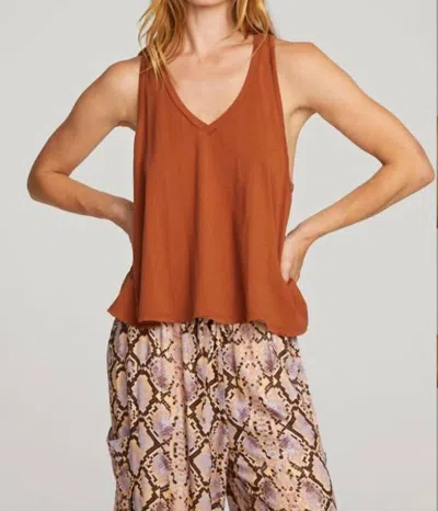 Chaser Carmel Tank Top In Whiskey In Brown