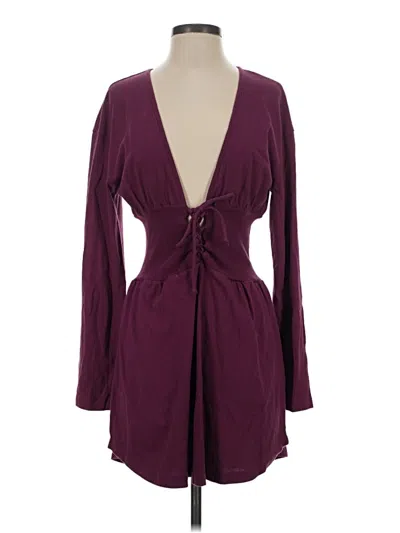 Pre-owned Chaser Casual Dress In Burgundy
