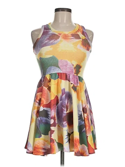 Pre-owned Chaser Casual Dress In Yellow