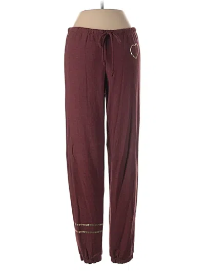 Pre-owned Chaser Casual Pants In Burgundy