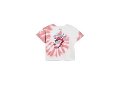 Chaser Coast Cotton Jersey Devin Tee (big Kid) Girl's T Shirt Americana Stones Tie-dye: 12 Big Kid In Animal Print