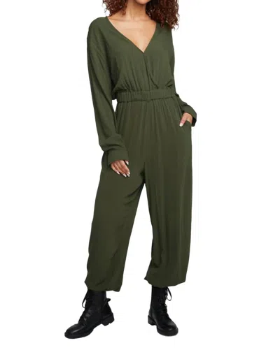 Chaser Colette Jumpsuit In Forest Night In Green