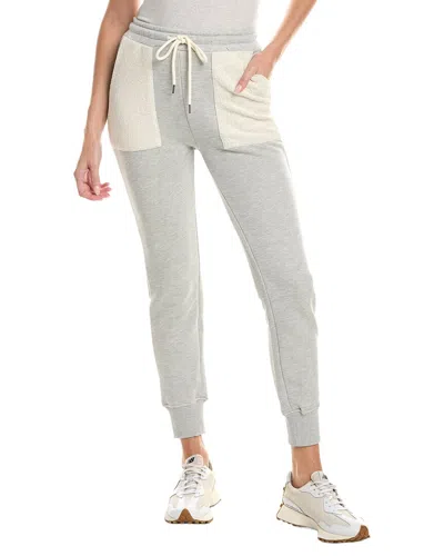 Chaser Contrast Zuma Terry Tessa Jogger Pant In Gray