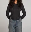 Chaser Corset Top W/ruched Back In Black In Black