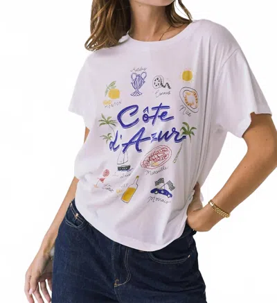 Chaser Cote D'azur Tee In White