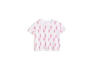 Chaser Cotton Jersey Devin Tee (little Kid) Girl's T Shirt White: 6 Little Kid