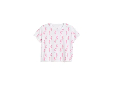 Chaser Cotton Jersey Devin Tee (little Kid/big Kid) Girl's T Shirt White: 10 Big Kid