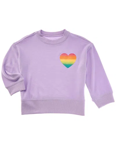 Chaser Kids' Cozy Knit Casbah Pullover Sweatshirt In Purple