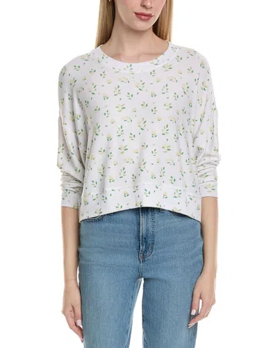 Chaser Cozy Knit Scarlet Pullover In White