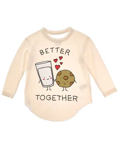Chaser Kids' Cozy Knit Shirttail T-shirt In White