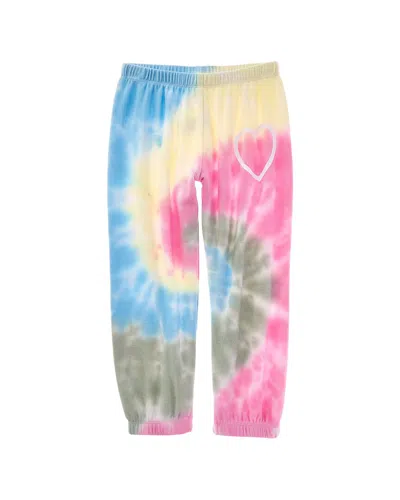 Chaser Kids' Cozy Knit Slim Slouchy Pant In Multi