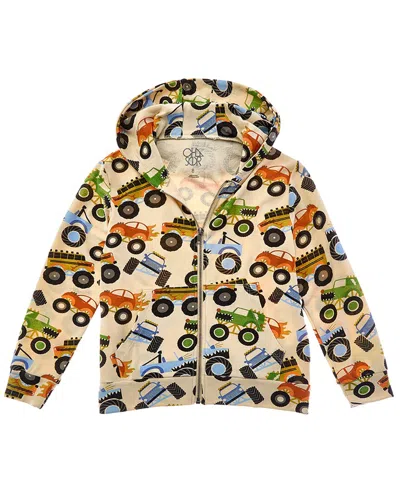 Chaser Kids' Cozy Knit Zip-up Hoodie In Neutral
