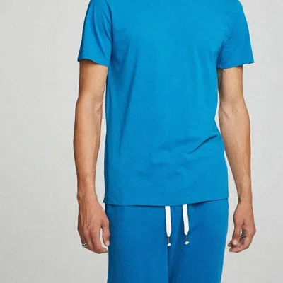 Chaser Crew Tee In Mykonos Blue In Multi