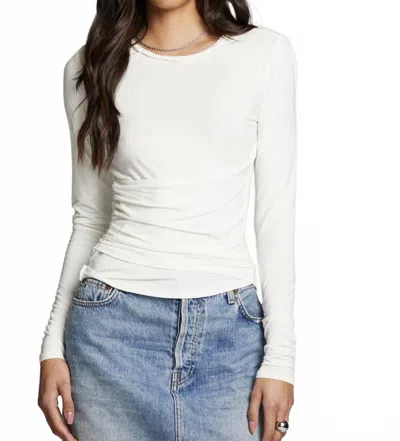 Chaser Crime Long Sleeve Blouse In White