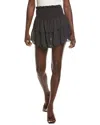 Chaser Ruffled Tiered Mini Skirt In Black In Black