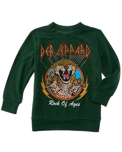 Chaser Def Leppard Pullover In Green