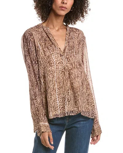 Chaser Denver Blouse In Animal Print