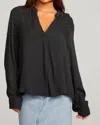 Chaser Denver Blouse In Licorice In Multi