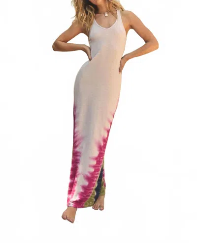 Chaser Desert Breeze Dress In White/multi In Neutral