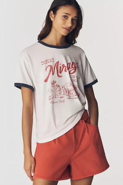 Chaser Desert Mirage Ringer Tee In White