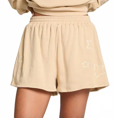 Chaser Dessert Stars Shorts In Cappuccino In Brown