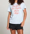 Chaser Destinations Graphic Tee In Skyway In Blue