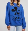Chaser Disney Mickey Mouse Pullover Sweater In Blue In Blue
