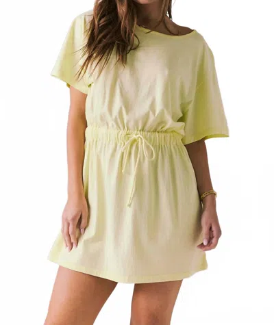 Chaser Dixie Panna Cotta Mini Dress In Yellow