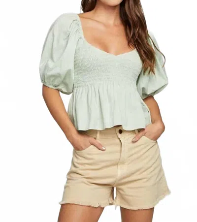 Chaser Dolce Top In Sage In Green