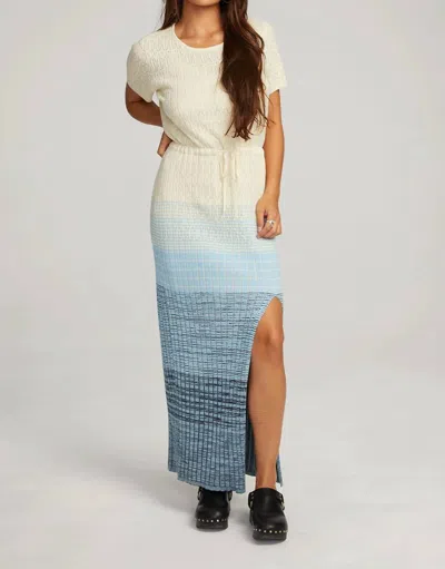 Chaser Durango Maxi Dress In Blue In Neutral