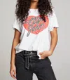 Chaser Elton John Graphic Short Sleeve Top In White