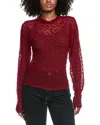 Chaser Evelyn Mesh Top In Red