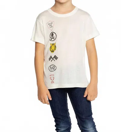 Chaser Kids' Fast Cars Racing Tee In White In Neutral