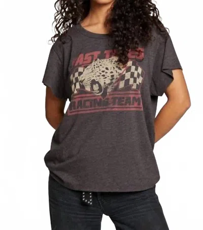 Chaser Fast Times Racing Team Graphic Tee In Vintage Black