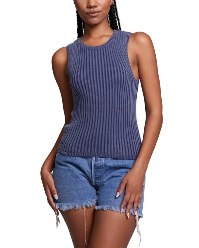 Chaser Fitted Tank Top In Blue