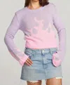 Chaser Flame Sweater In Digital Lavender In Pink