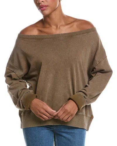 Chaser Fleece Bellini Pullover In Brown