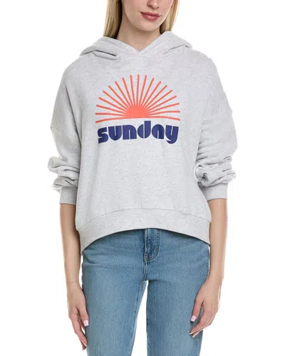 Chaser Fleece Graham Pullover In Gray