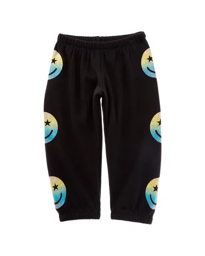 Chaser Kids' Fleece Slim Slouchy Pant In Black