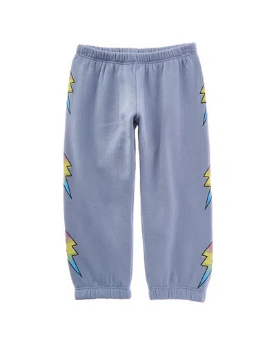 Chaser Kids' Fleece Slim Slouchy Pant In Multi