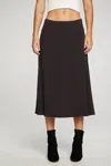 Chaser Flouncy Side Slit Midi Skirt In Phantom In Multi