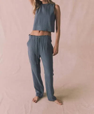 Chaser Future Pant In Grey Blue In Gray